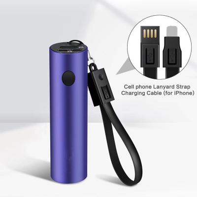 China 2019 backup power supply patent mini usb key chain colorful power bank with usb cable powerbank for mobile phone power banks for sale