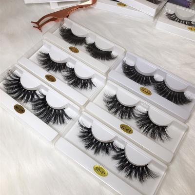 China 25 27 Mm 3D 5D Mink Long Natural Private Label Eyelash Custom Box Eyelash Vendors for sale