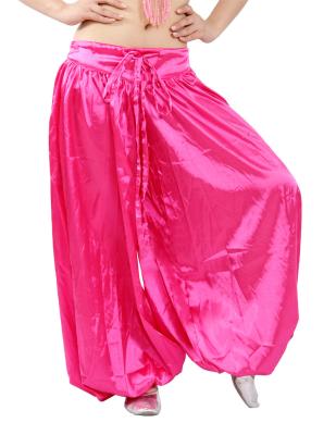 Chine La danse de ventre extensible de harem de satin halète, pantalon rose, couleur noire de harem de danse du ventre à vendre