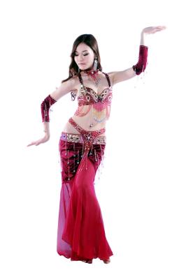 Китай Костюмы танцульки живота красного цвета профессиональные, bellydancing оборудуют размер S m l продается