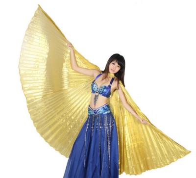 China Solid color or sheer color belly dance wing , belly dance accessories folding and sewing for sale