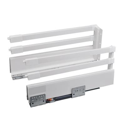 China Hot Sales Kitchen Soft Closing Hoone System Tandem Box Drawer Slides 199mm Square Metal Drawer Box Soft Closing for sale