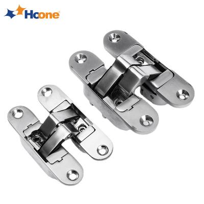 China Hoone Durable Heavy Duty Wood Door Hinge 3D Cross Hardware Concealed Adjustable Concealed Door Hinge for sale