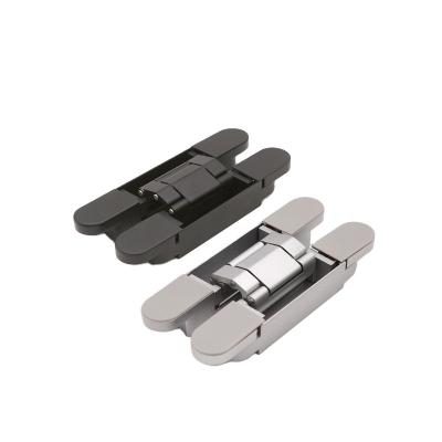 China Durable Hoone Zinc Aluminum Alloy Hidden Hinge Invisible Door Folding Three-Dimensional Secret Door Wood Adjustable Hinge for sale