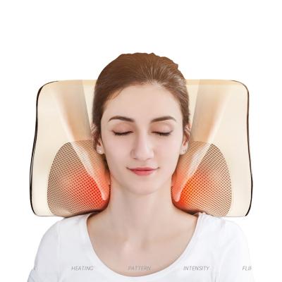 China Kneading Most Popular RP2 Portable Neck Pulse Massager Vibrating Cervical Massage Pillow for sale