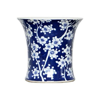 China Blue ware ceramic vases and vase white ceramic vintage porcelain handmade vase for home decoration wholesale for sale