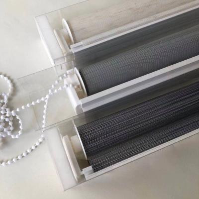 China Two Double Layers Anti-UV 100% Polyester Zebra High Quality Roller Shade For Window Shades for sale