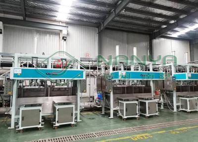 China Recycle paper tray egg tray coffee tray shoe tray automated making machines vacuum adsorption forming new business for sale