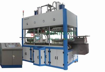 China Automatic Paper Pulp Molding Dish Tray  / Tableware Making Machine 1500Pcs Per Hour for sale