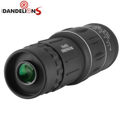 China 16X52 Professional Portable Waterproof Powerful Monocular 16X52 Telescope Tone Low Light Night Vision Dual TELESCOPE for sale