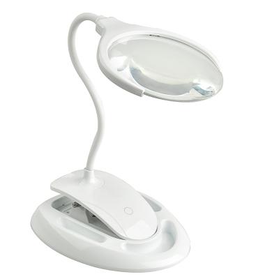 China 9006 Modes Large Desk Lamp Magnifying Glass Magnifier Lens Reading Acrylic Lighted Magnifier With Led Light for sale