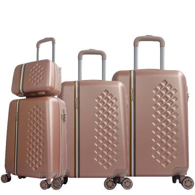 China ABS Customize Luggage Bags Hard Shell Trolley Luggage Filter End Cap Set for sale