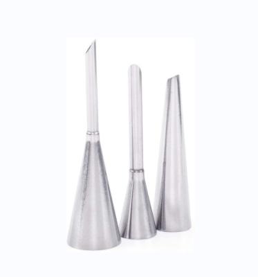 China Amazon Best Viable Selling 3PCS Stainless Steel Piping Bag Nozzles Cake Decorating Tips Set Cake For Puff for sale