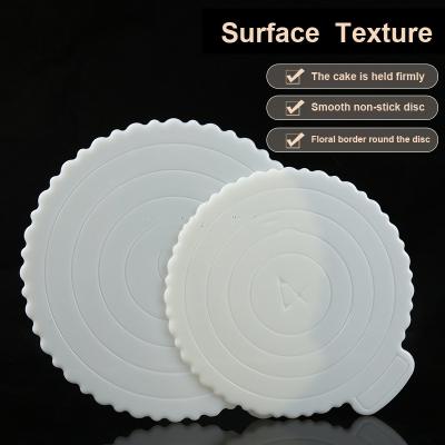 China Inch Multifunctional Food Grade Material 6 8 Inch 10 Inch 12 Inch Reusable White Round Plastic Cake Cookies Board Protection for sale