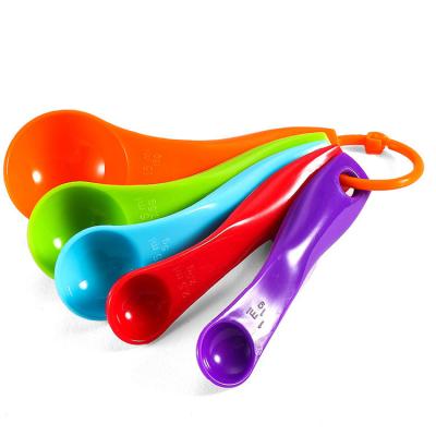 China Sustainable Colored Plastic Dosers Set 5 Pieces / Set For Kitchen Cooking And Baking for sale