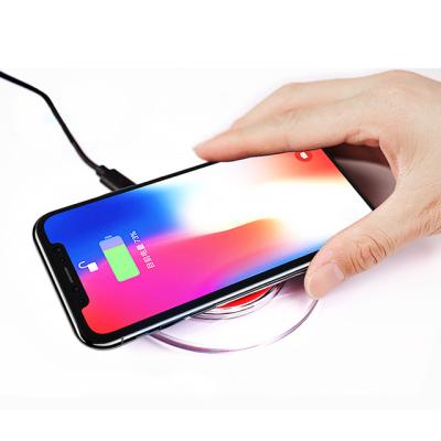 China Qi Drop Shipping Settpower K9 Universal QI Wireless Charger with LED Light 5W Fast Wireless Charging iPhone for sale