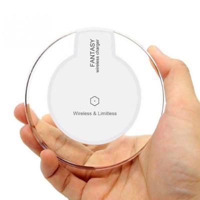 China Hot Selling High Quality Qi Wireless Charger Dropshipping UUTEK K9 2021 5w Qi Wireless Charging Smart Phones for sale