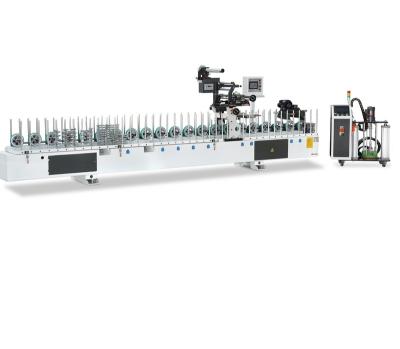 China Lamination PUR Profile Wrapping Machine For Steel /WPC /UPVC /PVC/Aluminum for sale