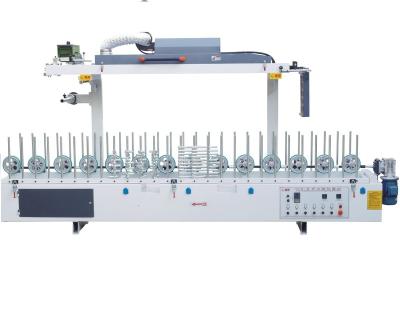 China Building Material Stores TCB-450 IIA Cold Glue Profile Wood Wrapping Door/Picture Frame Laminating Machinery for sale