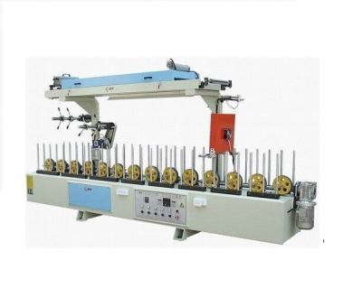 China PVC Film Curtain Pipe Rod Profile Lamination Wrapping Machine for sale