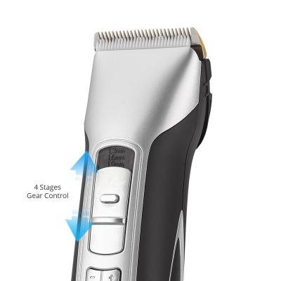 China Hot Selling Professional Oiling And Filling Prompts Men Hair Cutting Trimmers Hair Trimmer Clipper With LCD Display for sale