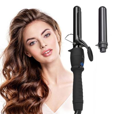 China Magic Wands/Tweezers 32mm Curling Irons Curling Irons LCD Temperature Adjustment Hair Curler Interchangeable Professional Hair Curler for sale