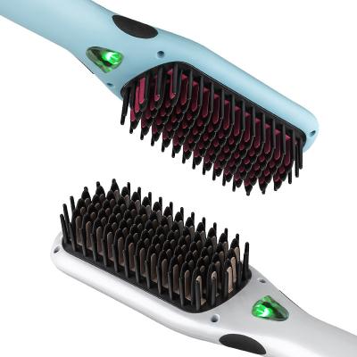 China Brush Enhanced Ceramic Ionic Straightening Brush Hair Straightening Brush Hair Straightener Comb Electraric Anion for sale