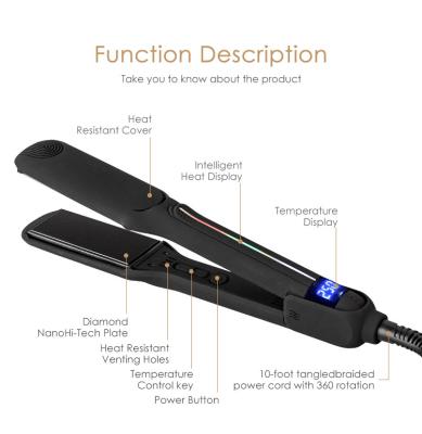 China Quickly Heat Logo Ceramic Plate Custom OEM Hair Straightener Flat Irons Private Label Hair Straightener for sale