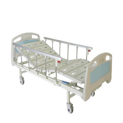 China Ward Nursing Equipment Cheap Medical Metal Cranks Medical Metal Furniture 2 Manual Home Care Clinic Nursing Hospital Bed Patient Prices CY-A102 for sale