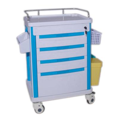 China Hospital Trolley Hospital Equipment Emergency Medicine Trolley Nursing Cart For Sale for sale