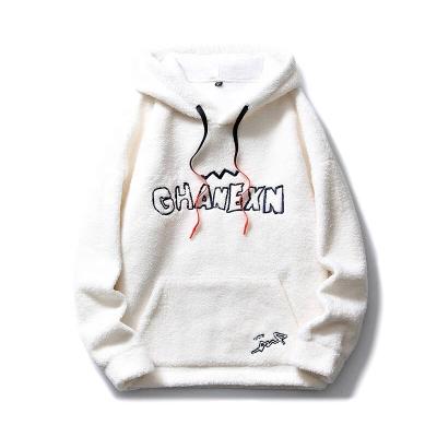 China Custom Made Oversized Heavy Thick Sherpa Anti-Shrink High Quality Hoodie Cotton Hoody Shear Men's Hoodies for sale