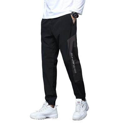 China Anti-wrinkle 2021 Autumn Wholesale Men's Plain Trackpants Slim Fit Fitness Sweatpants Hot Sports Use Street Trousers for sale