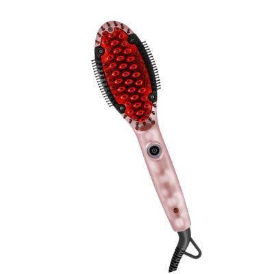 China Hot Sale Round Mini Hair Straightener Brush ptc with Heat Resistance Safety Tips for sale