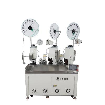 China AWG #28~#14 Professional connector crimp terminal peeling automatic wire crimping ribbon cable stripping machine for sale