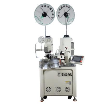 China AWG #30~#14 TOP-02DBX Fully Automatic thin wire double-head crimping terminal machine Electronic Cutting Stripping And Terminal Machine for sale