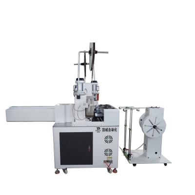 China AWG #28~#18 Red and white cables Best selling dual heads automatic wiring harness terminal crimping press cable cutting stripping machine for sale