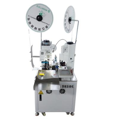 China AWG #30~#12 TOP-02DB High Quality Fully automatic double-head crimping terminal machine Pressing Crimping Machine for sale