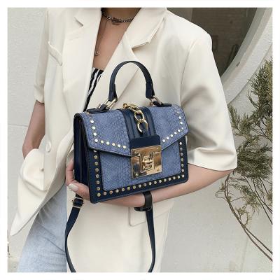 China High Quality Lock Serpentine Print Flap Bags For Women Small 2021 Snake Leather Handbag Ladies Shoulder Messenger Crossbody Hand Bag Lady Bag for sale