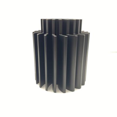 China China Custom Electronics Manufacturers Custom Aluminum Heatsink Profile Extrusion CNC Machining Anodized Round Aluminum Heatsink for sale