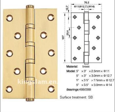 China Modern Contemporary Brass Door Hinges for sale