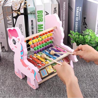 China New Product 2020 Amazon Wooden For Baby Toy Children Educational Wooden Hand Blow Music Piano for sale