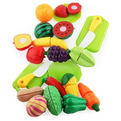 China 2021 Plastic Children's Gift Kids Toys Children's Family Kitchen Toys Kitchen Cutting Fruit Toys Sets for sale