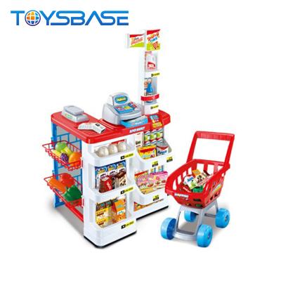 China Car Supermarket Toys For Kids Supermarket Cash Set 48*41*82cm for sale