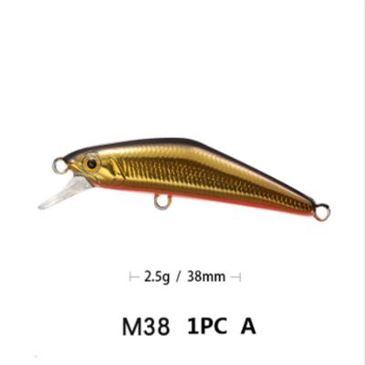 China Professional ABS Plastic Supply Sales Fishing Artificial Lure 2g 3.8cm Mini Sinking Minnow Hard Plastic Bait Lure PESCA Bait for sale