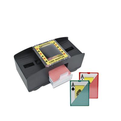 China Hot Advanced Scrambling Automatic Metal Poker Card Shuffler Robot Casino Gambling Game Card Machine Shuffler for sale