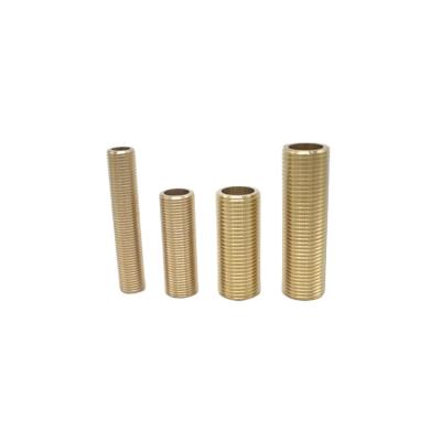 China Brass Water Pipe System Extension Nipple Plumbing Materials Chrome Nipple Brass Nipple Water Pipeline for sale