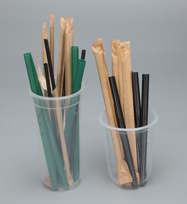 중국 Individually Wrapped Plastic Straws Compostable PLA Cups With Lids 판매용