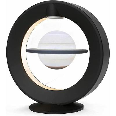 China ABS Led Lighting Globe Saturn Moon Lamp Magnetic Floating Levitation Desk Electromagnetic Light for sale