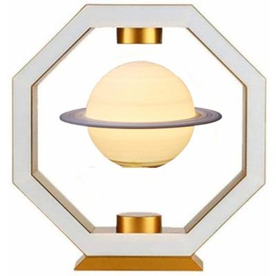 China ABS In Saturn Galaxy 3d Large Magnetic Levitation Night Light Table Sound Led Floating Lamp Display for sale