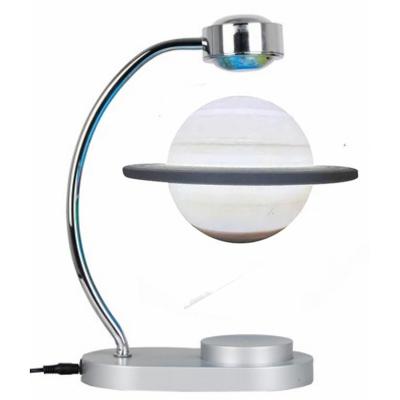 China ABS Floating Book Reading Saturn Modern Magnetic Levitation Lamp Led Electromagnetic Desk Light for sale